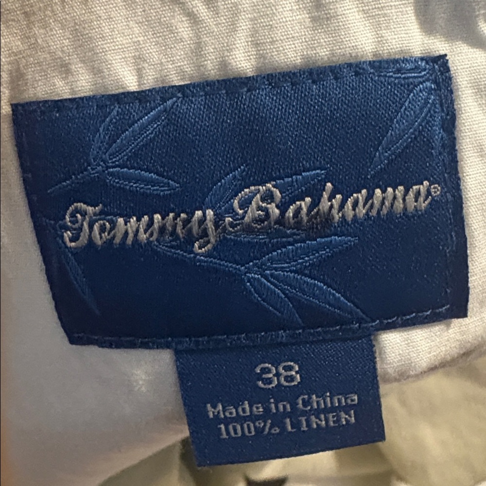 Tommy Bahama Men's 100% linen shorts size 38 - Picture 3 of 5